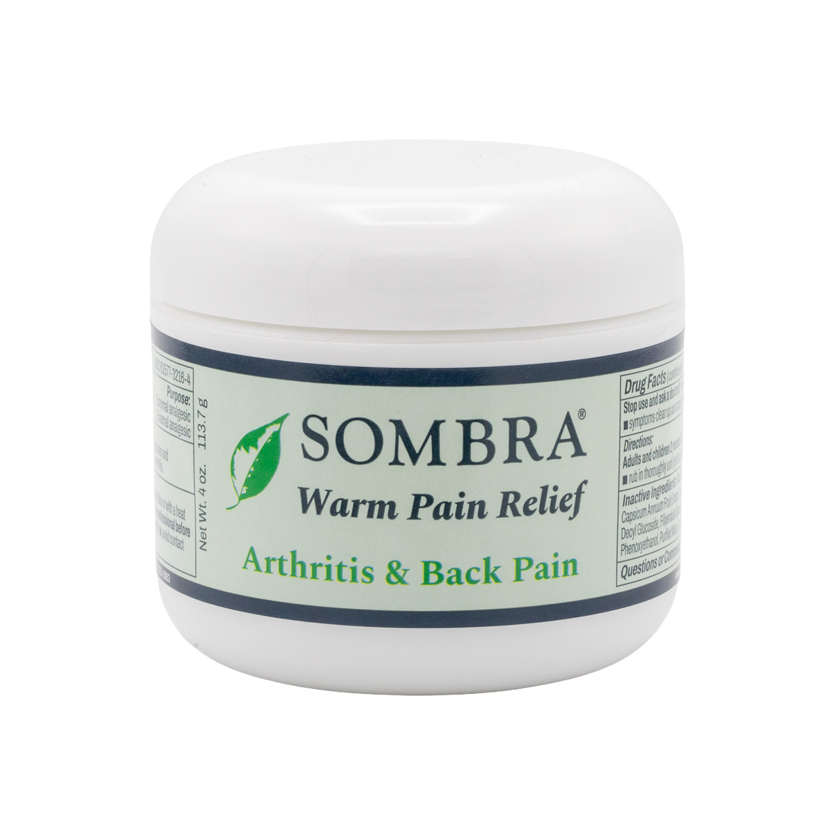 Sombra® Warm Pain Relief 4 oz. Jar – Case of 12