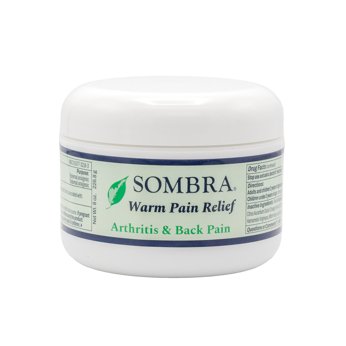 Sombra® Warm Pain Relief 8 oz. Jar – Case of 12